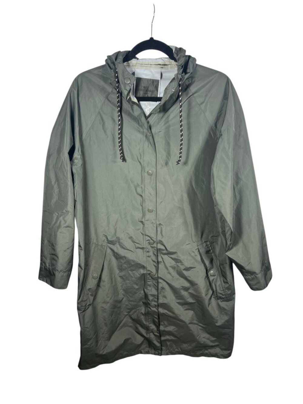 Beck Sondergaard Jacket Womens Small Rain Coat Full Zip Green Outdoor Gorpcore